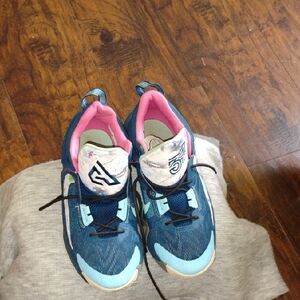 Kids Blue and Pink Athletic Shoes